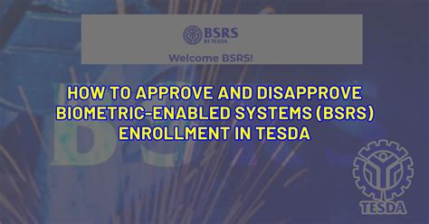 how to change picture in bsrs tesda|How to Approve and Disapprove BSRS Enrollment in TESDA.